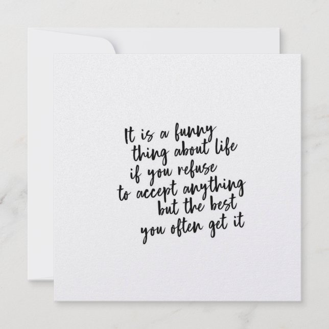 NUR DIE BESTE 5,25 x 5,25-Karte Einladung (Vorderseite)