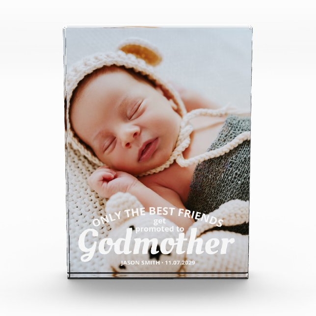 Nur die besten Freunde, die sich für Godmata Baby  Fotoblock (Vorderseite)