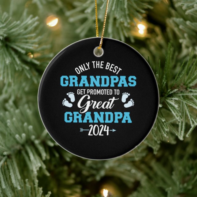Nur die besten Grandpas werden zum großen Grand be Keramik Ornament (Baum)
