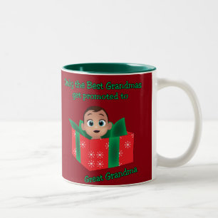 Nur die besten Großmütter erhalten geförderte Zweifarbige Tasse