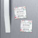 Nur die besten Mamas werden für Meema beworben Magnet<br><div class="desc">Nur die besten Mütter werden nach Meema befördert! Unser hübscher Blumenmagnet zeichnet sich durch das Zitat in handgeschriebener Typografie aus,  umgeben von blütenrosa Aquarellfarben-Blume. Ein süßes Geschenk für neue Großmütter,  Muttertag oder Großmütter zu sein.</div>