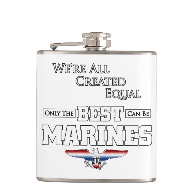Nur die besten Marines Flachmann (Vorderseite)