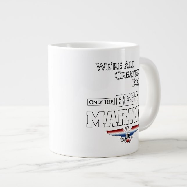 Nur die besten Marines Jumbo-Tasse (Vorderseite Rechts)