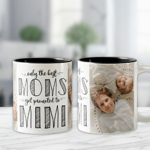 Nur die besten Mütter werden zur Mimi befördert Zweifarbige Tasse