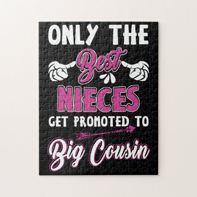 Nur die besten Stücke werden für den großen Cousin Puzzle (Vertikal)