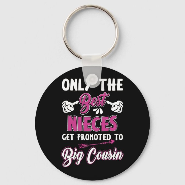 Nur die besten Stücke werden für den großen Cousin Schlüsselanhänger (Vorderseite)