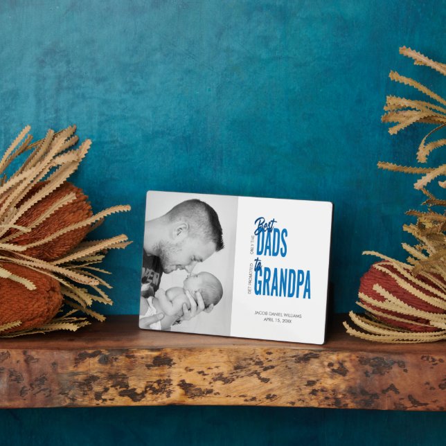 Nur die besten Vater werden zum Großvater Foto bew Fotoplatte (Seite)