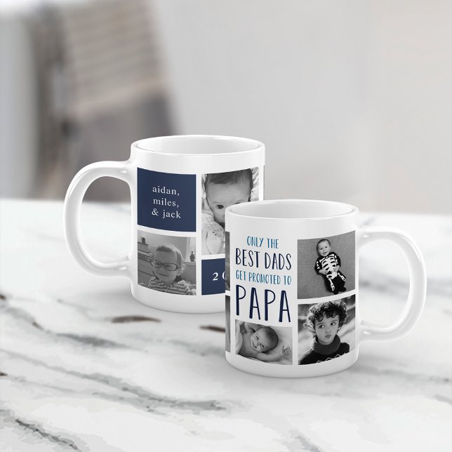 Nur die besten Vater werden zum Papa-Foto beworben Kaffeetasse (Von Creator hochgeladen)