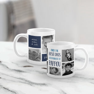 Nur die besten Vater werden zum Pappou-Foto beworb Kaffeetasse