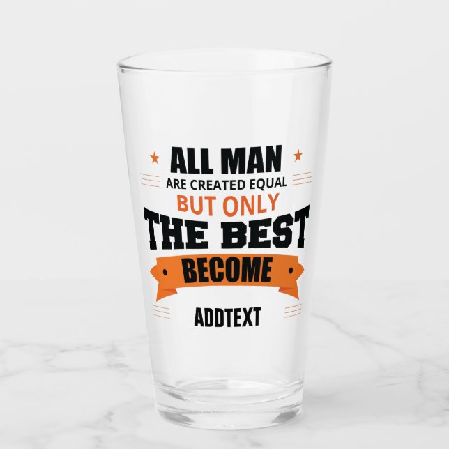 Nur die Besten werden... Glas (Vorderseite)