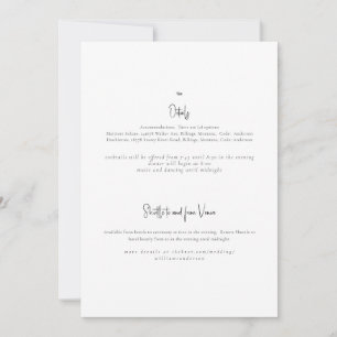 Nur die Einladung für die Hochzeitsfeier