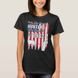 Nur die feinsten Jäger sind 1982 am Geburtstag Geb T-Shirt