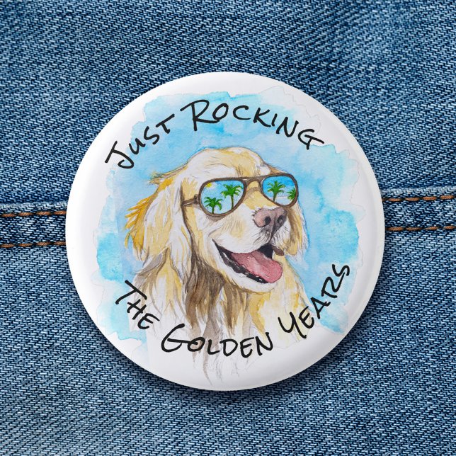Nur die goldene Jahre in der sonnigen Pun-Rente zu Button (Von Creator hochgeladen)