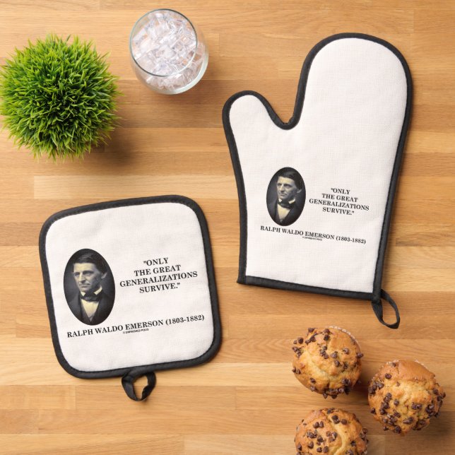 Nur die großen Generalisierungen überleben Emerson Ofenhandschuh & Topflappen-Set (Oben Unten)