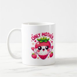 Nur die Liebe einer Mutter Erdbeere Kaffeetasse