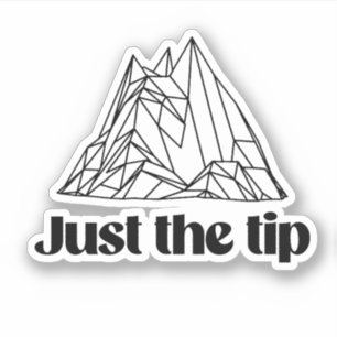 Nur die Spitze Aufkleber