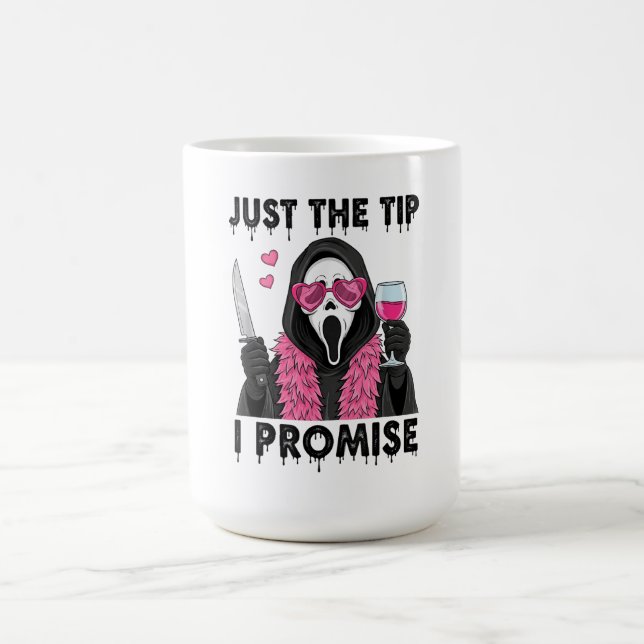 Nur die Spitze, ich verspreche Funny Horror Kaffeetasse (Mittel)
