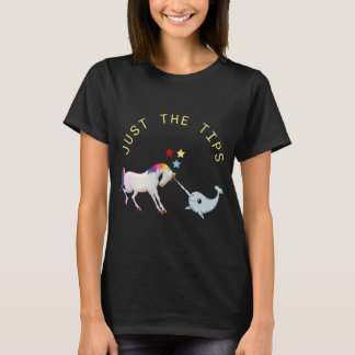 Nur die Spitzen der unschönen Unicorn Narwhal Unic T-Shirt