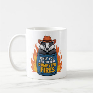 Nur du kannst das Waschbär-Müllcontainer-Meme verh Kaffeetasse