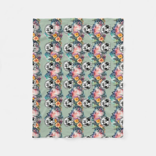 Nur du kannst den Drama-Lama-Wald verhindern Fleecedecke (Vorderseite)