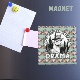 Nur du kannst den Drama-Lama-Wald verhindern Magnet
