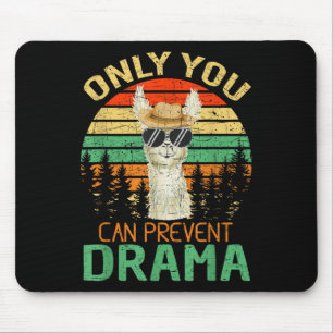 Nur du kannst Drama Lama Camping verhindern Mousepad