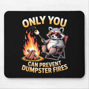 Nur du kannst Müllcontainerbrände verhindern lusti Mousepad