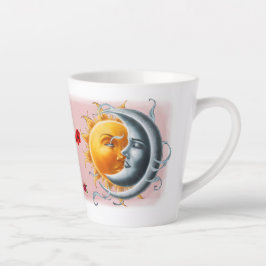 Nur du und ich sagte die Sonne zum Mond an einem Milchtasse