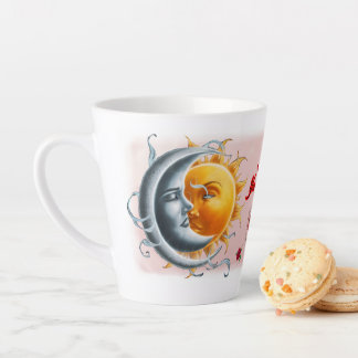 Nur du und ich sagte die Sonne zum Mond an einem Milchtasse