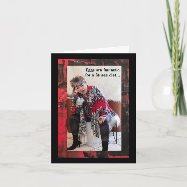 Nur Eier oder sonst eine geklappte Grußkarte Karte (Vorderseite)