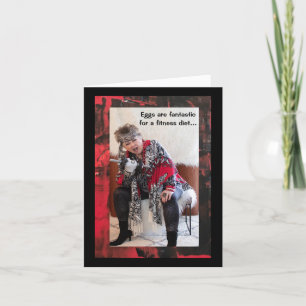 Nur Eier oder sonst eine geklappte Grußkarte Karte