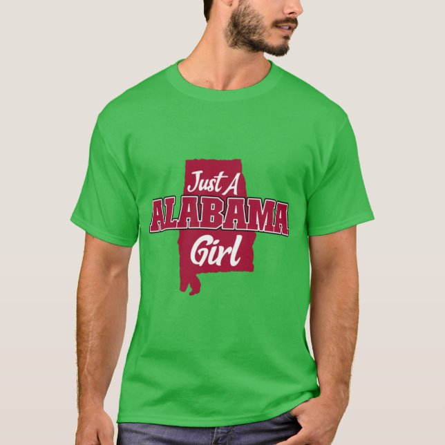 Nur Ein Alabama Mädchen T-Shirt (Vorderseite)