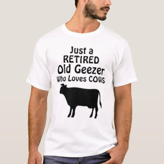 Nur ein alter Knacker Lustiges Rentner-Kuh-Shirt T-Shirt