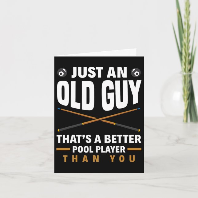 Nur ein alter Typ, der besser ist als der Pool. Karte (Vorderseite)