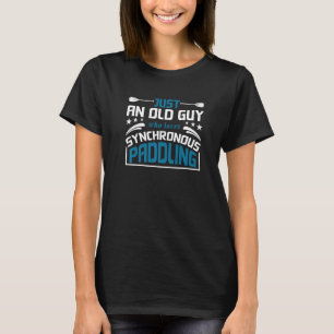 Nur ein alter Typ, der synchrones Paddeln Lieben T-Shirt