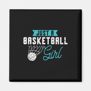 Nur ein Basketball Girl Basketball Basketball Spie Magnet