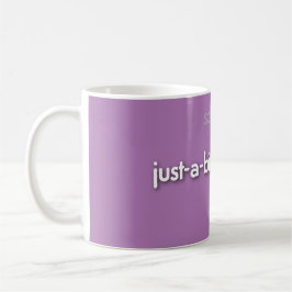 nur-ein-bisschen-Ärger! - weiß auf rosa Kaffeetasse