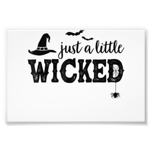 Nur ein bisschen böse Halloween-Shirt für Frauen H Fotodruck