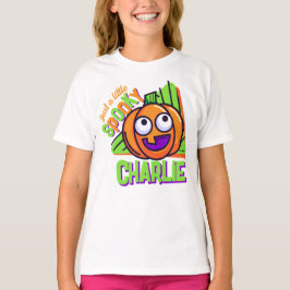 Nur ein bisschen gruseliger Kürbis - weiße benutze T-Shirt