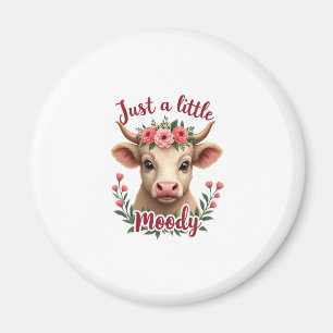 Nur ein bisschen launisch vintage Highland-Kuh flo Magnet