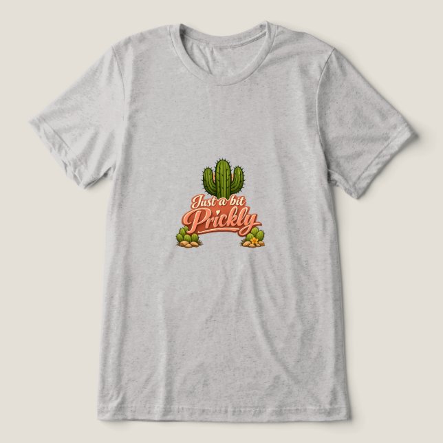 Nur ein bisschen stachelig Tri-Blend shirt (Design Vorderseite)
