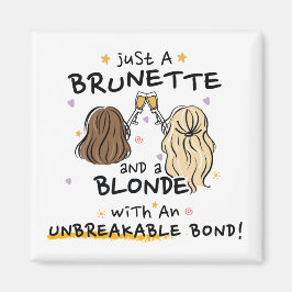 Nur ein brünettes und blondes Magnet