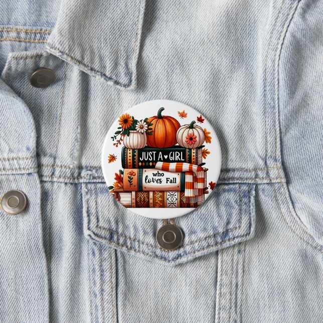 Nur ein buchhaltiges Mädchen, das Lieben fallen lä Button (Beispiel)