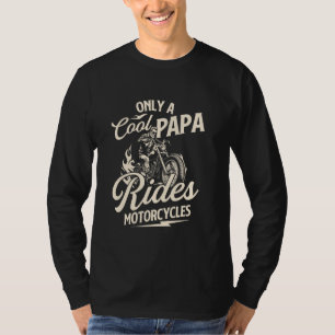 Nur ein cooler Papa fährt Motorräder - Biker Motor T-Shirt