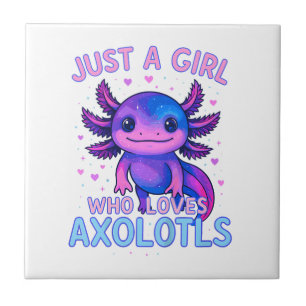 Nur ein der Axolotl liebt Fliese