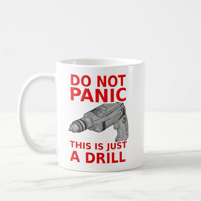 Nur ein Drill Funny Mug Spaß Kaffeetasse (Links)