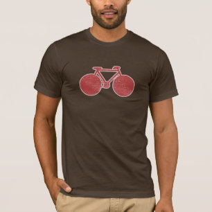 Nur ein einfaches grafisches Rotes Bike mit einem T-Shirt