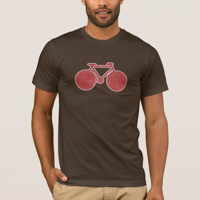 Nur ein einfaches grafisches Rotes Bike mit einem  T-Shirt (Vorderseite)