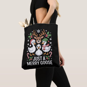 Nur ein fröhlicher Gänse-Weihnachts-Rentier-Zucker