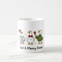 Nur ein fröhliches Gänse-Festtagsdesign Kaffeetasse